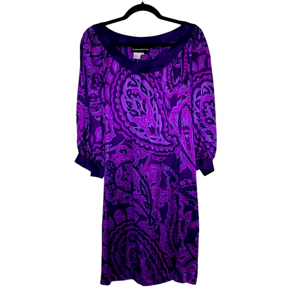 Donna Morgan Paisley Silk Dress - Picture 1 of 4